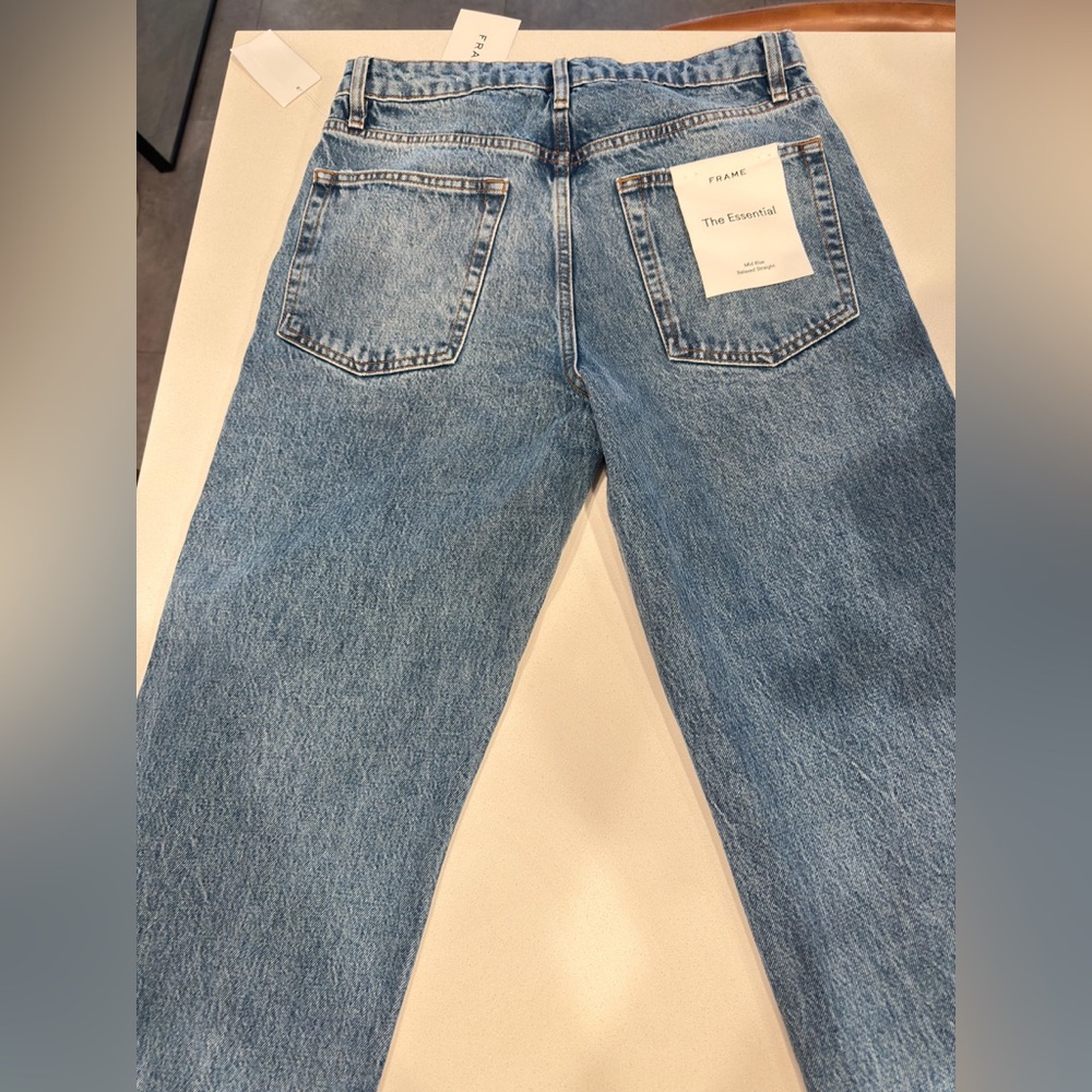Frame Denim Women's Blue Straight Leg Jeans